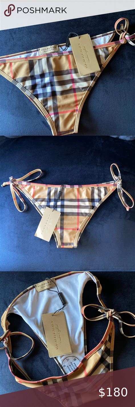 burberry plaid bikini.